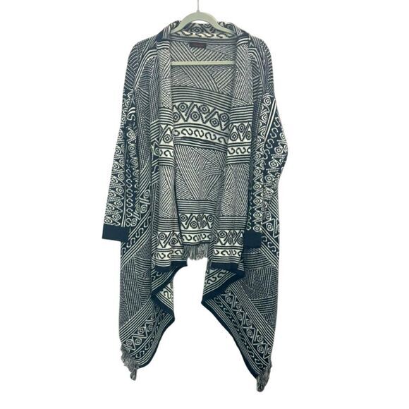 Xtaren medium/large draped‎ open front cardigan sweater waterfall front coatigan - Picture 1 of 5